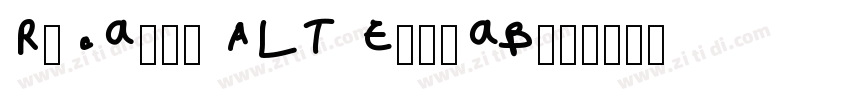 Ricardo ALT ExtraBol字体转换